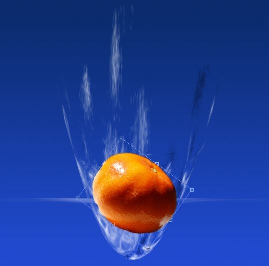 Creation of Orange Splash: Step 17